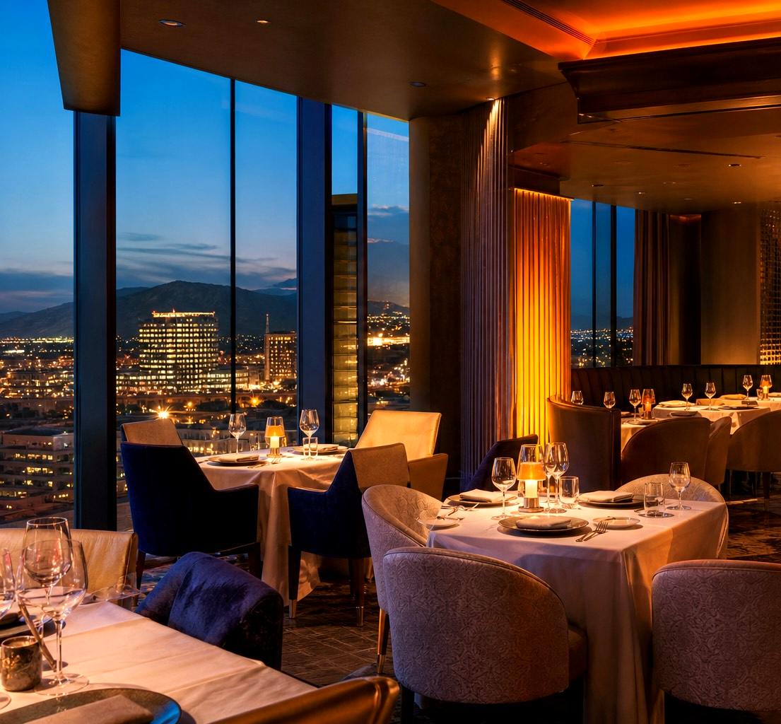 Fine dining at a Canadian casino resort